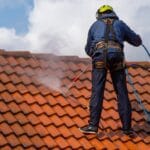 Residential roof pressure cleaning in Miami