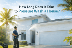 Read more about the article How Long Does It Take to Pressure Wash a House?