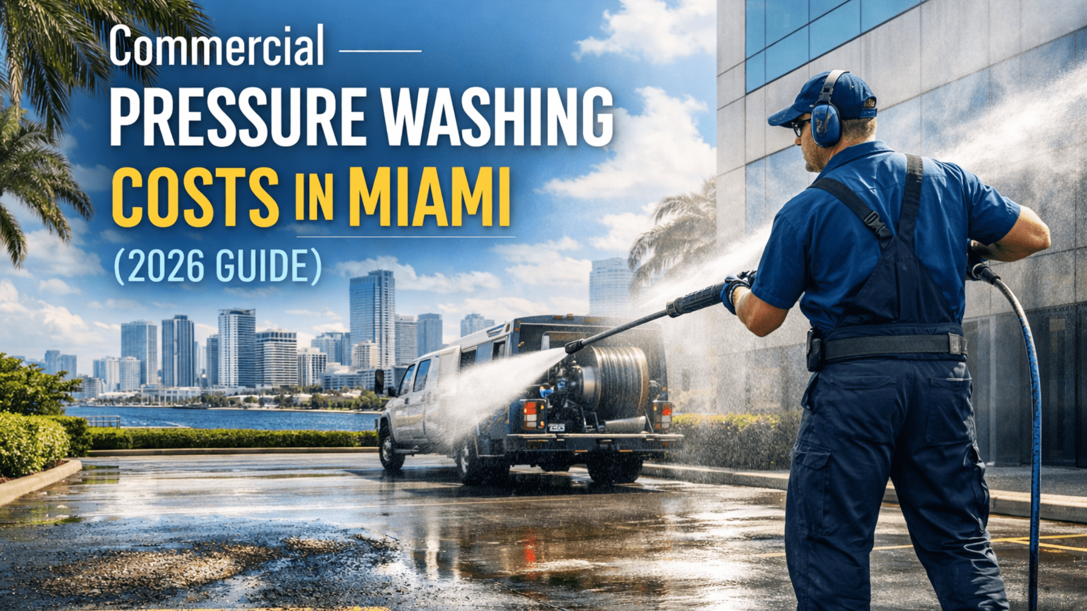 Read more about the article Commercial Pressure Washing Cost in Miami