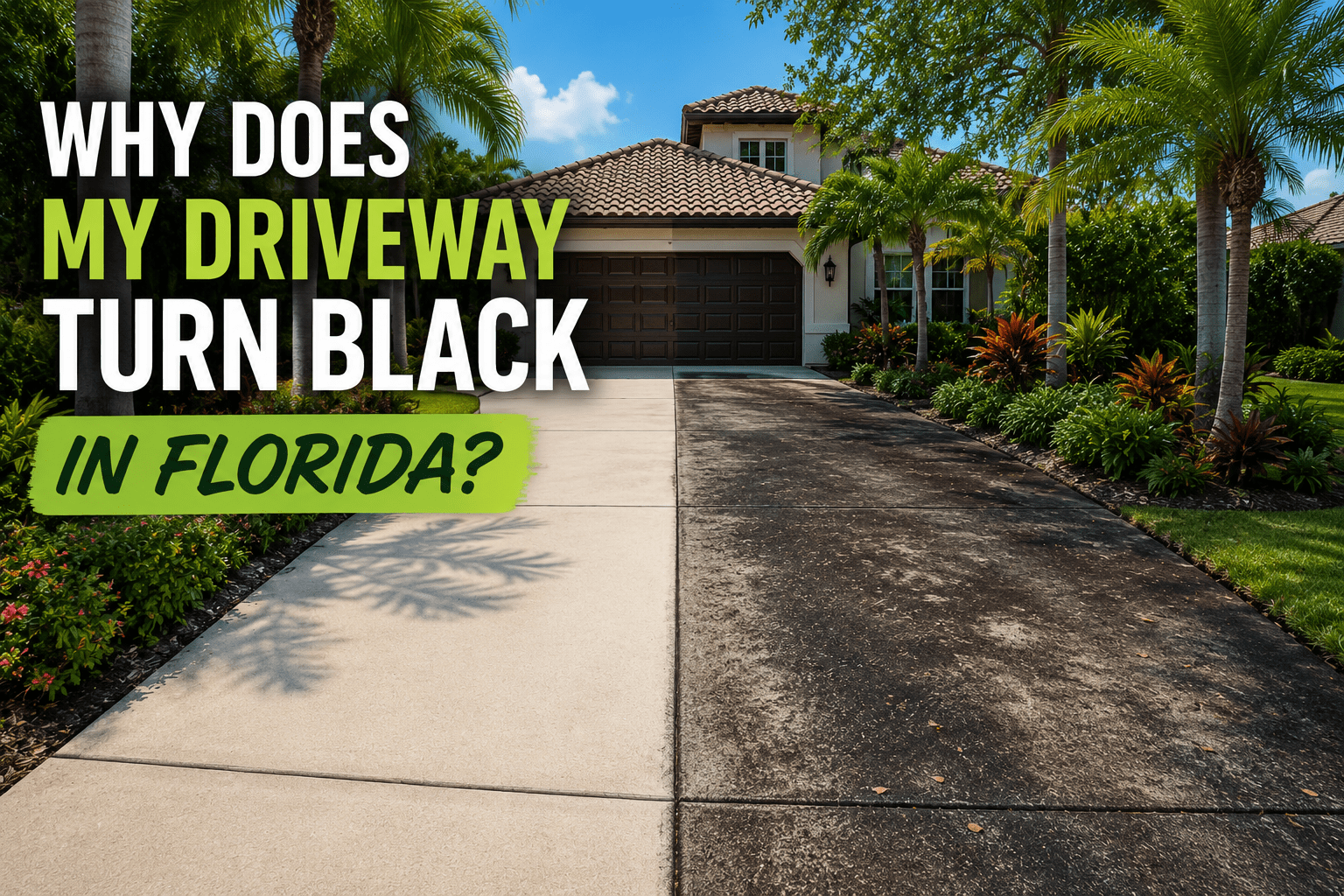 You are currently viewing Why Does My Driveway Turn Black in Florida?