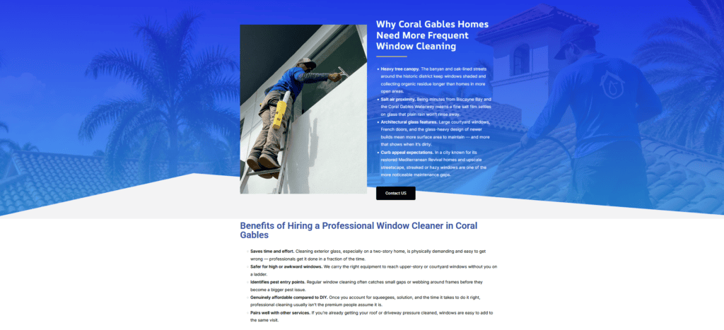 Best Window Cleaning Coral Gables
